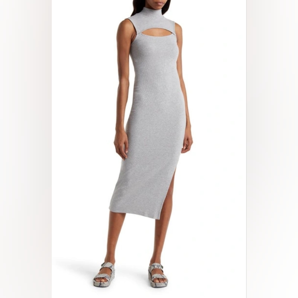 NWOT ALLSAINTS Kiki Rib Knit Midi Sweater Dress Size 4
